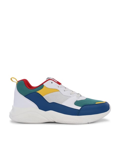 OFF LIMITS Men's HACHIKO Green, Off White, Teal & Mango Running Shoes