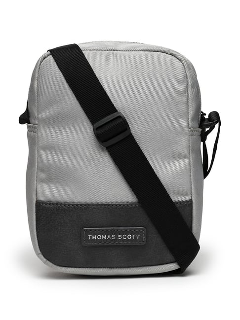 Thomas Scott Light Grey Medium Cross Body Bag