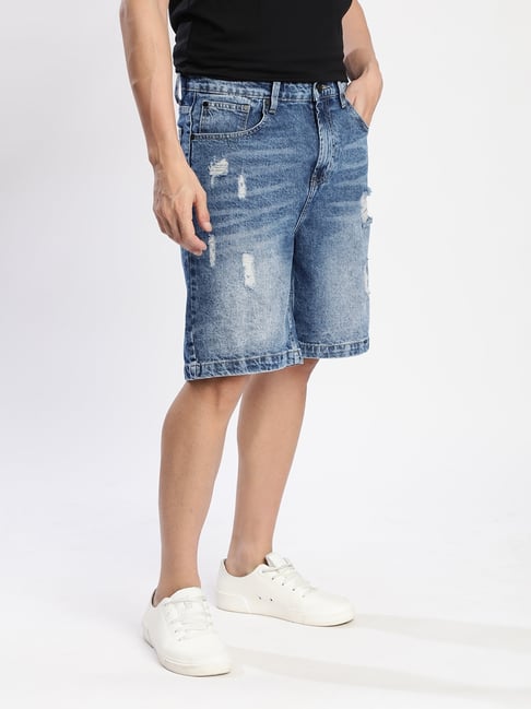 パンツ ANCELLM BOXY DENIM PAINTER SHORTS EX パンツ ANCELLM BOXY