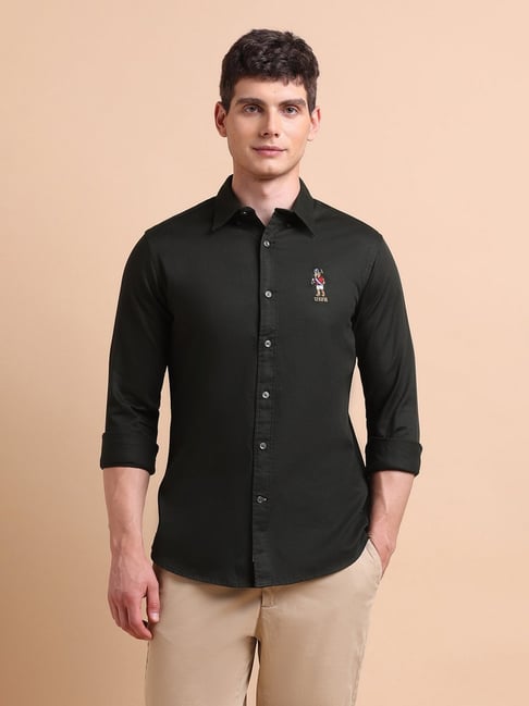 U.S. Polo Assn. green Logo Shirt-picture-15