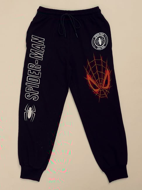 Kidsville Spiderman Printed Regular Fit Jogger For Boys-picture-10