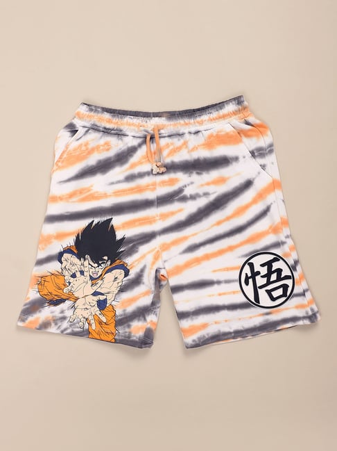 Kidsville Dragon Ball Z Printed Regular Fit Shorts For Boys