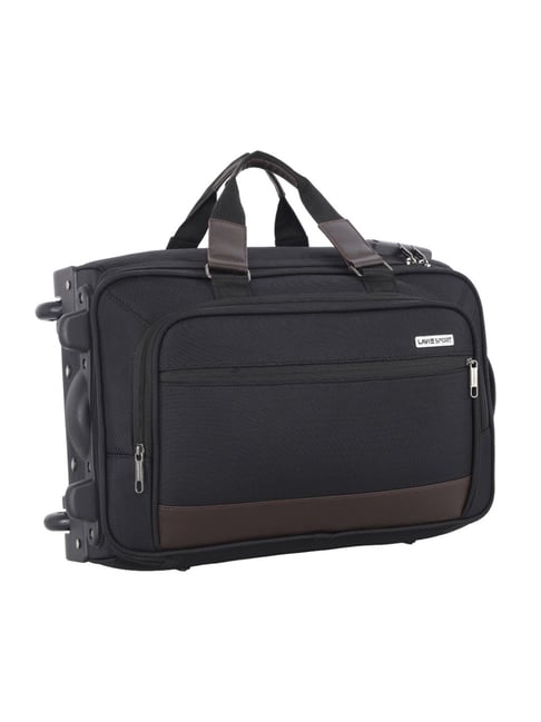LAVIE SPORT Matrix Black & Choco Medium Duffle Bag