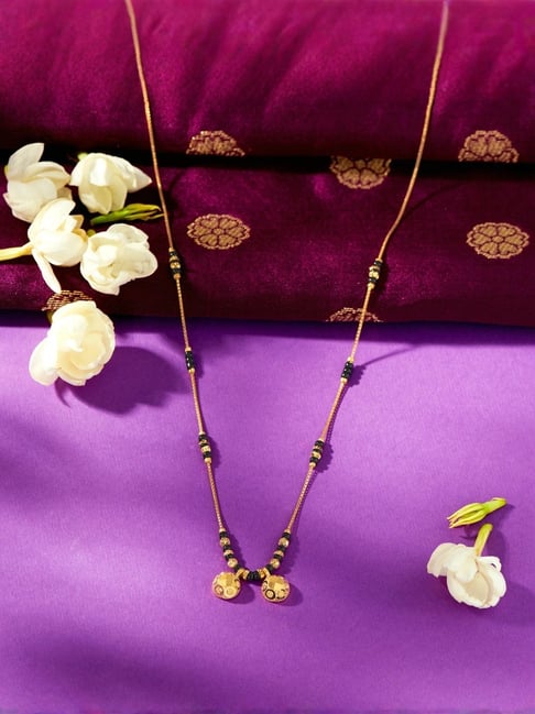 png jewellers P.N.Gadgil Jewellers 22 Karat (916) Yellow Gold Anand Watimani Wati Mani Mangalsutra For Woman-picture-33