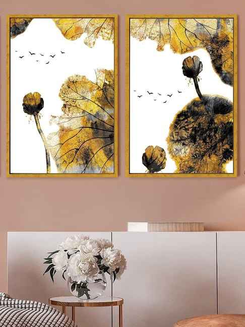 Art Street Gold Canvas Wall Art - Set of 2-picture-18
