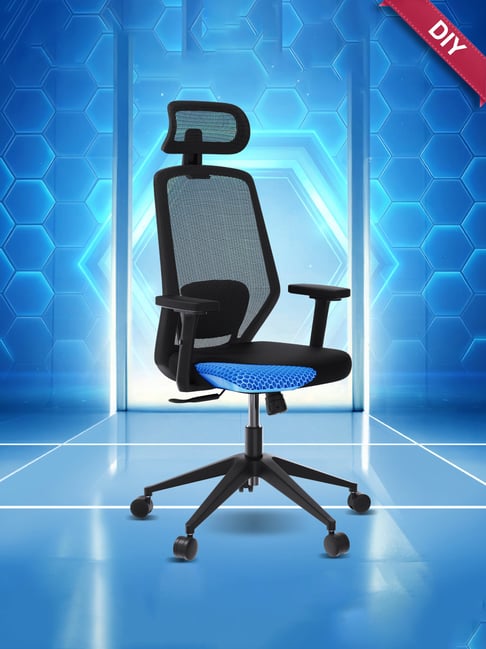 The Sleep Company Black Fiber Uno Office Chair