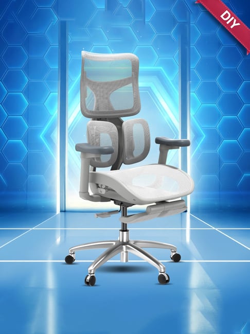 Buy The Sleep Company Grey Fiber Elite Premium Office Chair at