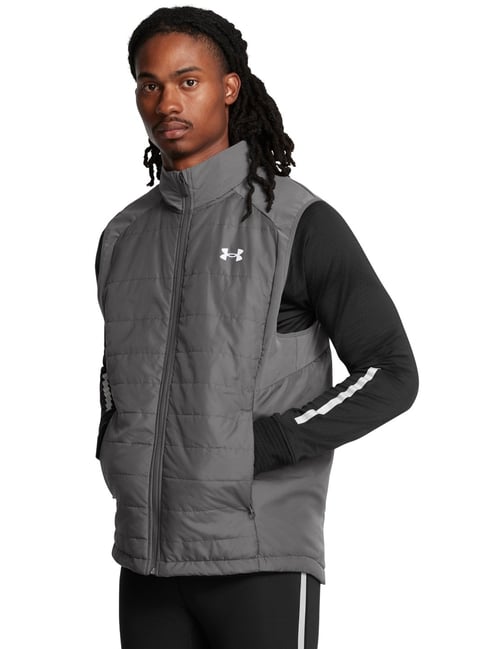 Under Armour Grey Slim Fit Quilted Sports Jacket