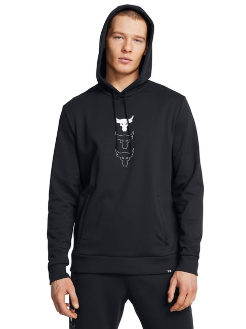 Under Armour Black Regular Fit Logo Printed Sports Hoodie-picture-22