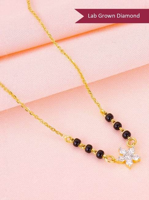 GIVA Lab Grown Diamond 18k (750) Gold Mangalsutra for Women