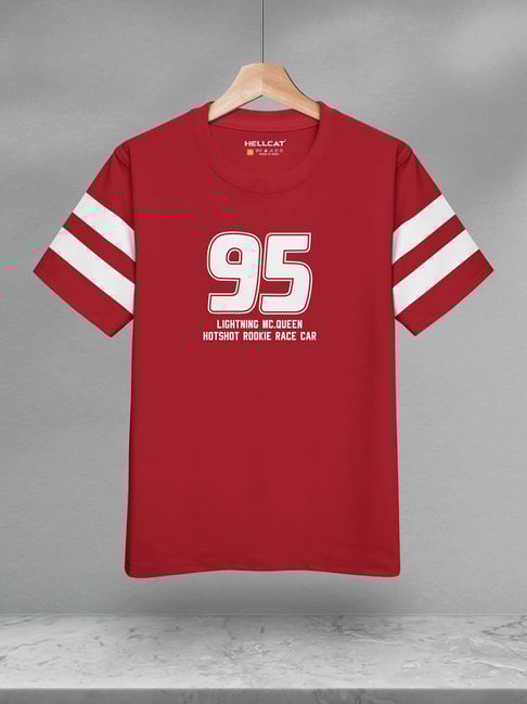 Hellcat Boys Maroon Regular Fit Graphic T-Shirt-picture-19