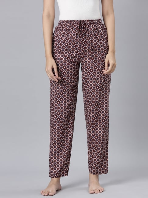 go colors! Go Colors Maroon Printed Lounge Pants-picture-45