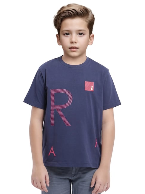 Rare Ones Boys Navy Cotton Printed T-Shirt-picture-15
