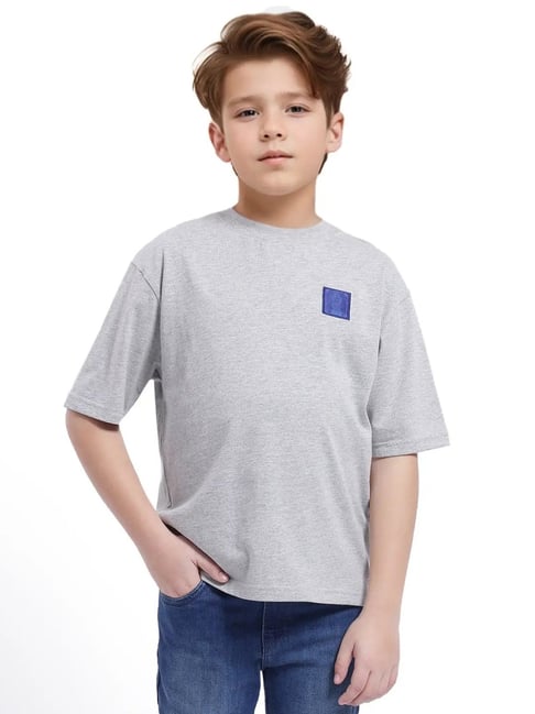 Rare Ones Boys Grey Cotton Graphic T-Shirt-picture-14