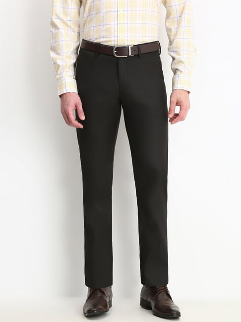 Allen Solly Black Slim Fit Trousers-picture-43
