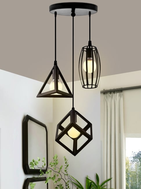 Homesake Black Metal Ceiling Lamp