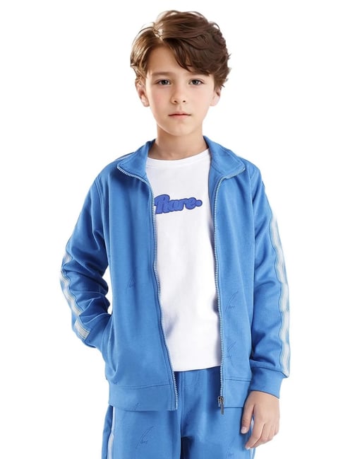 Rare Ones Boys Blue Cotton Blend Printed Jacket-picture-35