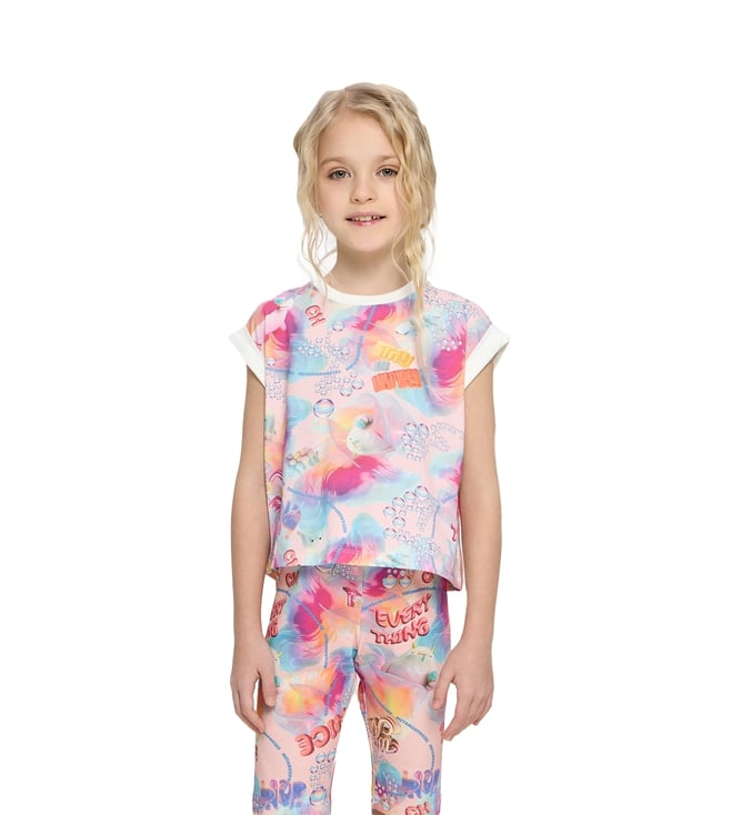 Choupette Girl Multi Cotton Printed Top
