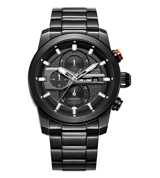 Buy ALEXANDRE CHRISTIE Quartz Chronograph Men 45 mm 6562MCBIPBA