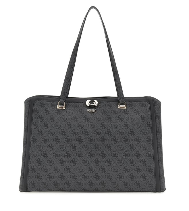 Guess Charcoal Women Tote Bag