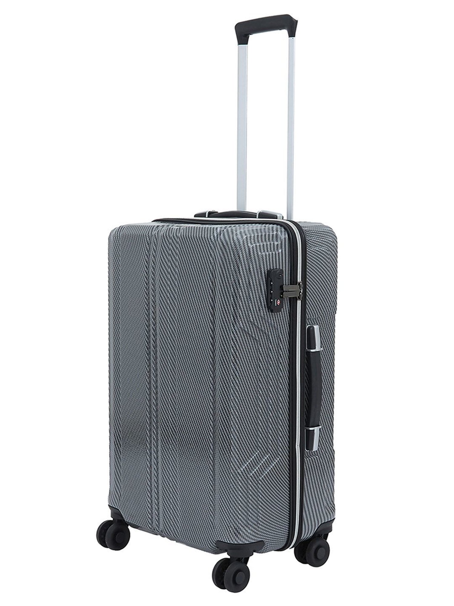 Buy PERQUISITE K09 Range Grey Hard Medium Trolley Bag - 42 cm