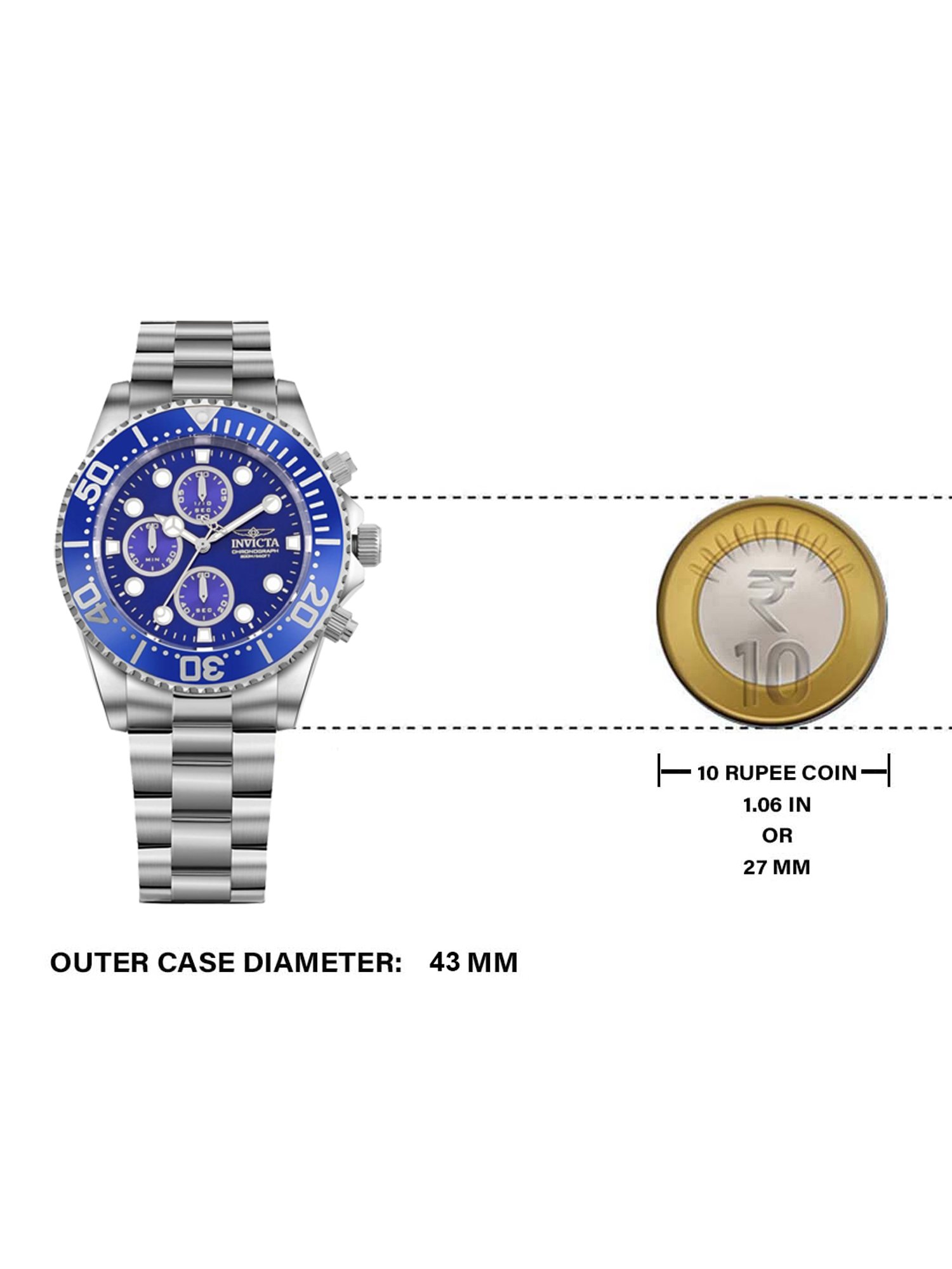 Buy INVICTA 1769 Pro Diver Chronograph Watch for Men at Best Price