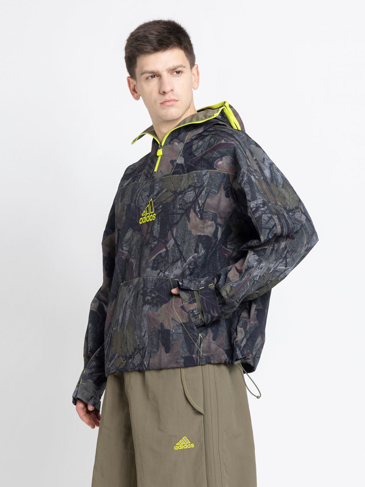 Buy Adidas Originals Green CAMO Q1 Jacket Online @ Tata CLiQ Luxury