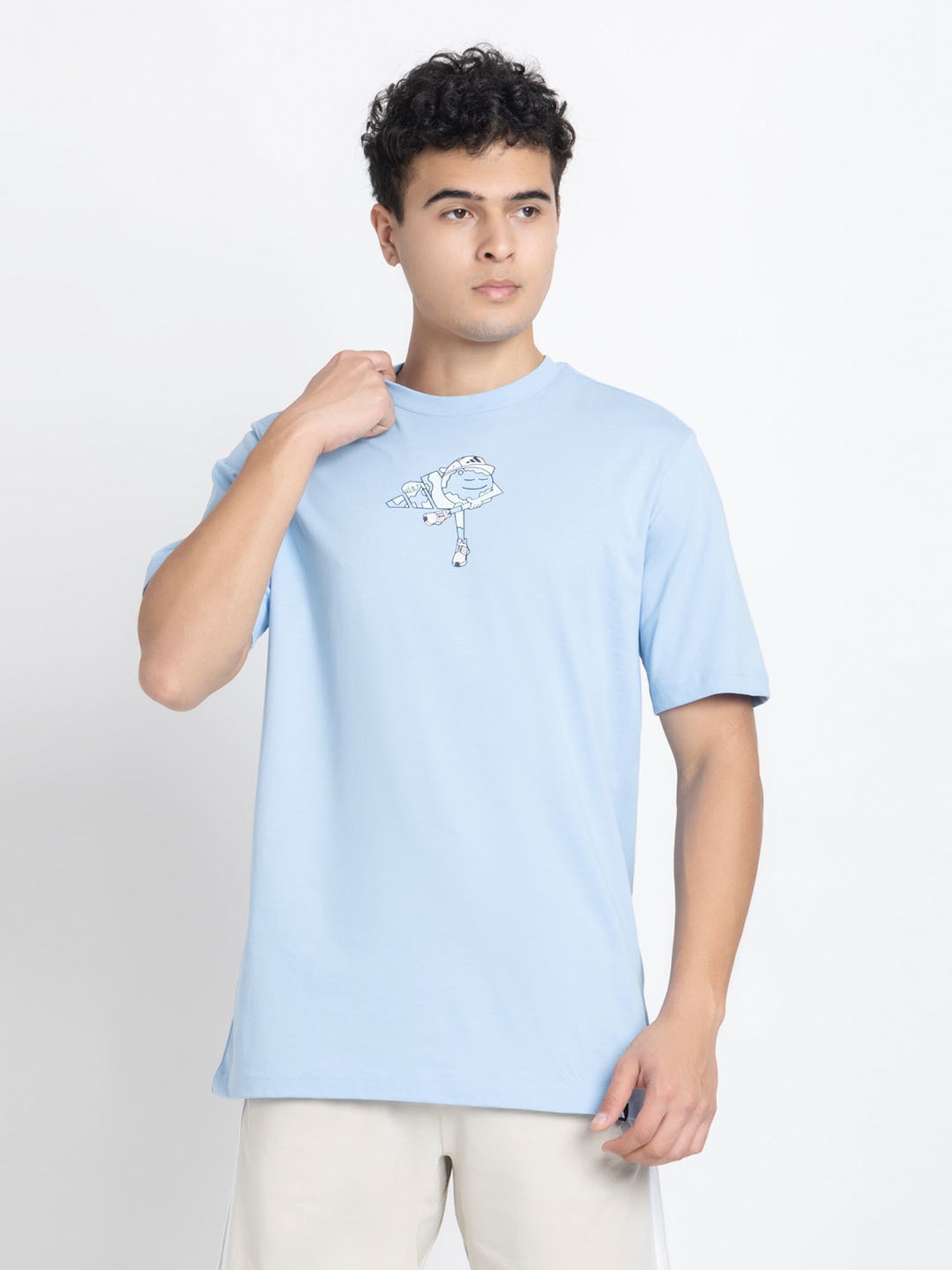 Buy adidas Blue M C EARTH T-Shirt Online @ Tata CLiQ Luxury