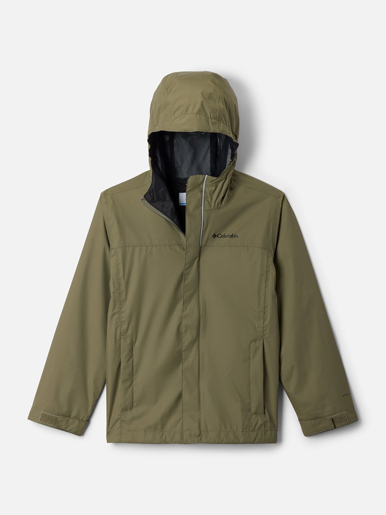 Columbia Boys Stone Green Green Omni Tech Watertight II Rain Jacket