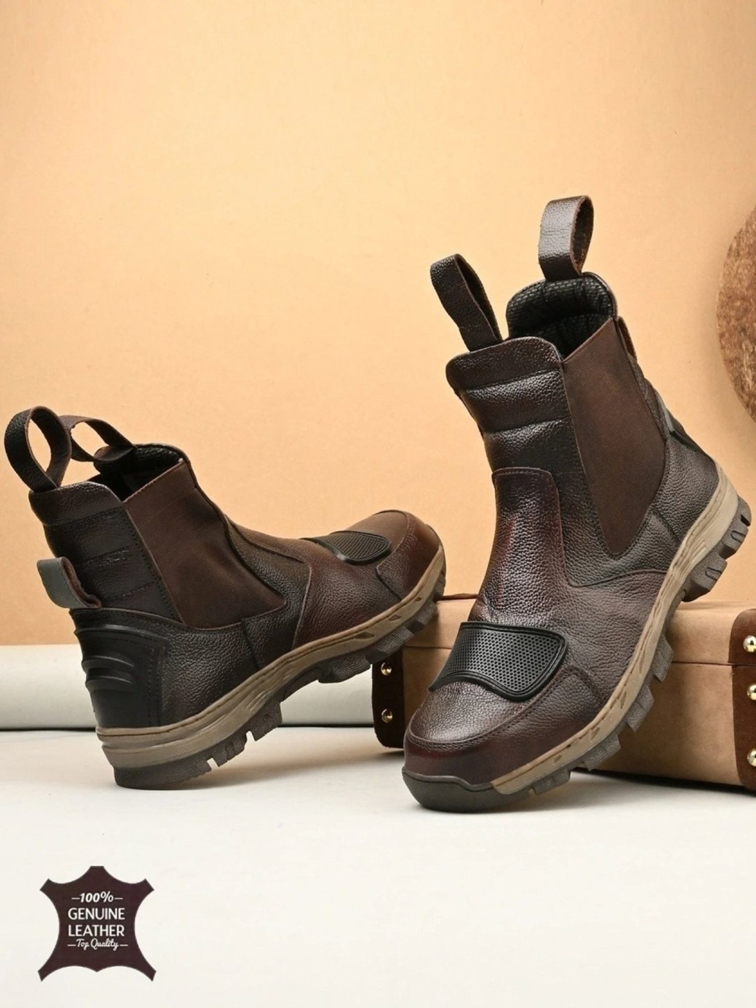 Buy Hoversole Mens Kaze Cocoa Steel Toe Multi-Functional Bikker