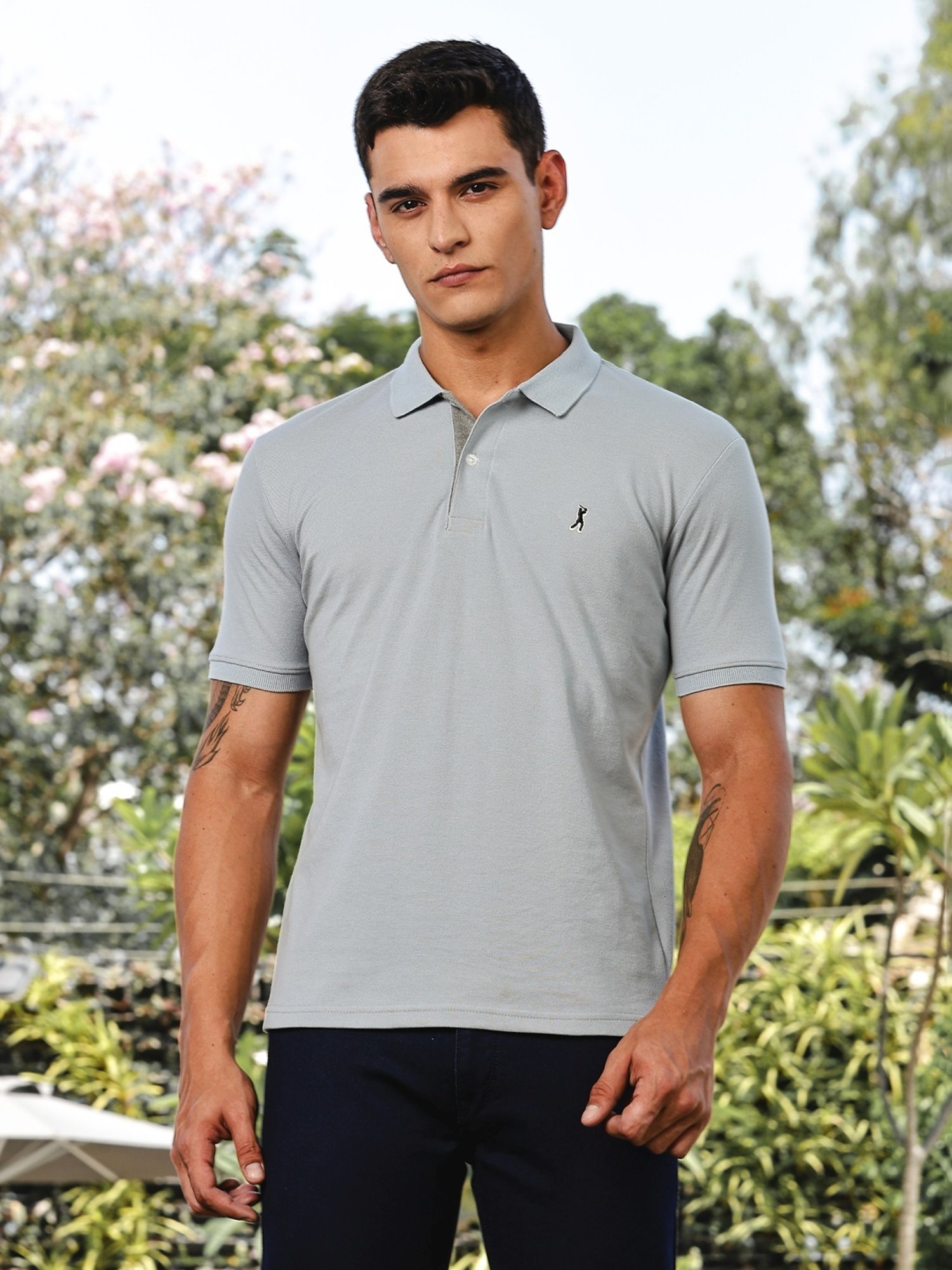 Thomas Scott Blue Regular Fit Polo T-Shirt