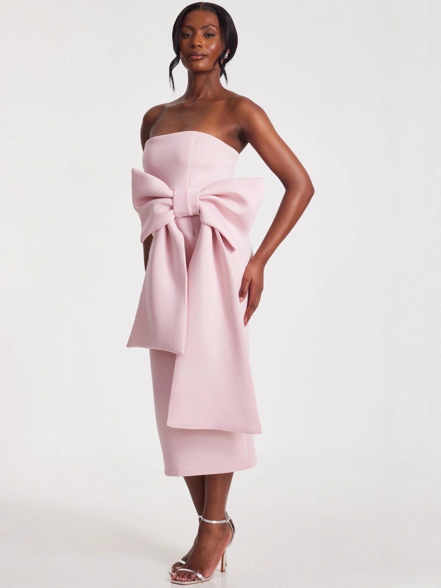 quiz dusky pink dress Quiz Pink Regular Fit Dress