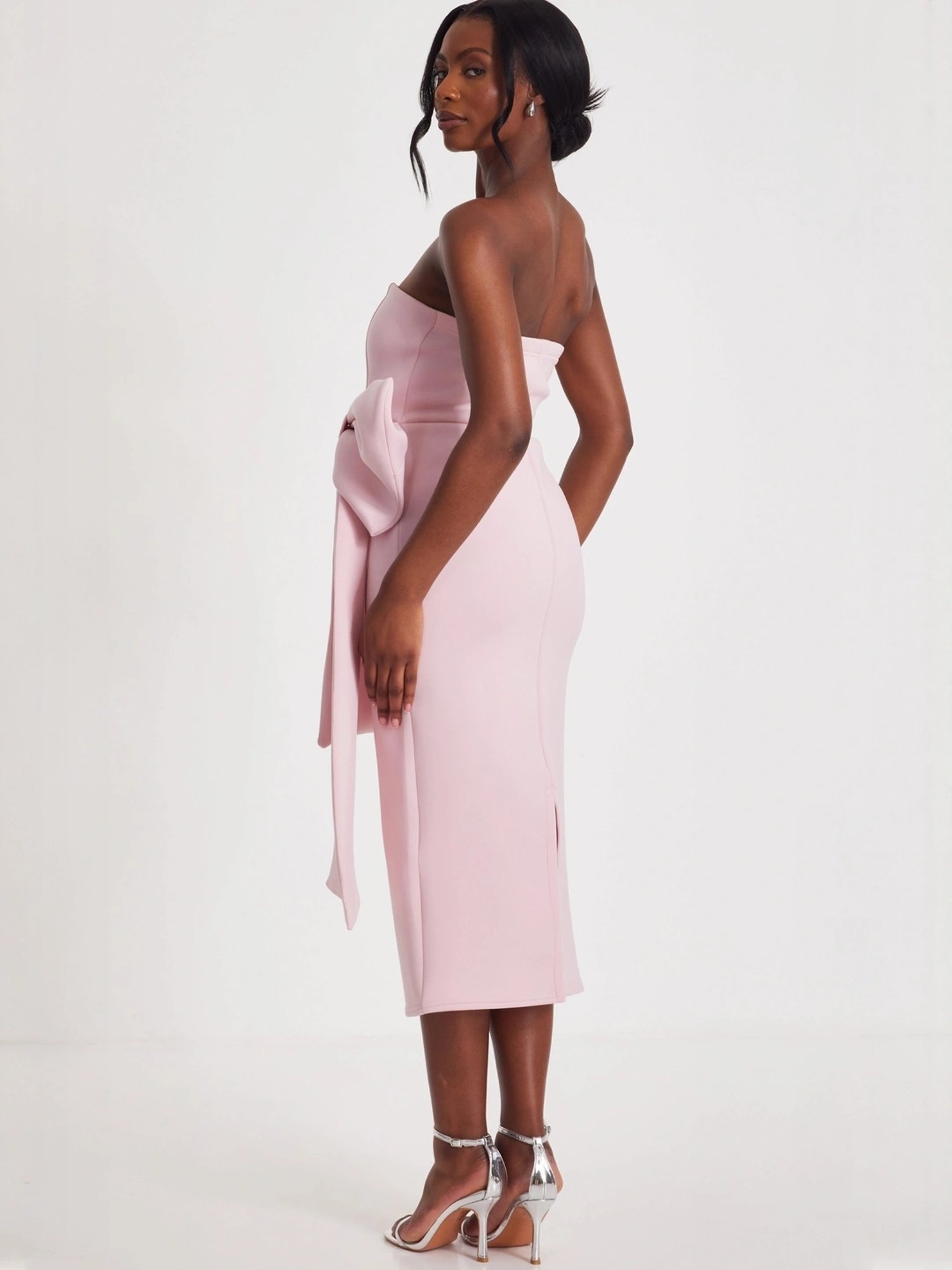 quiz pink dress Pink Quiz Clothing Evening Dresses Bridesmaid Dresses Quiz Pink Chiffon  Embellished Maxi Dress Pink