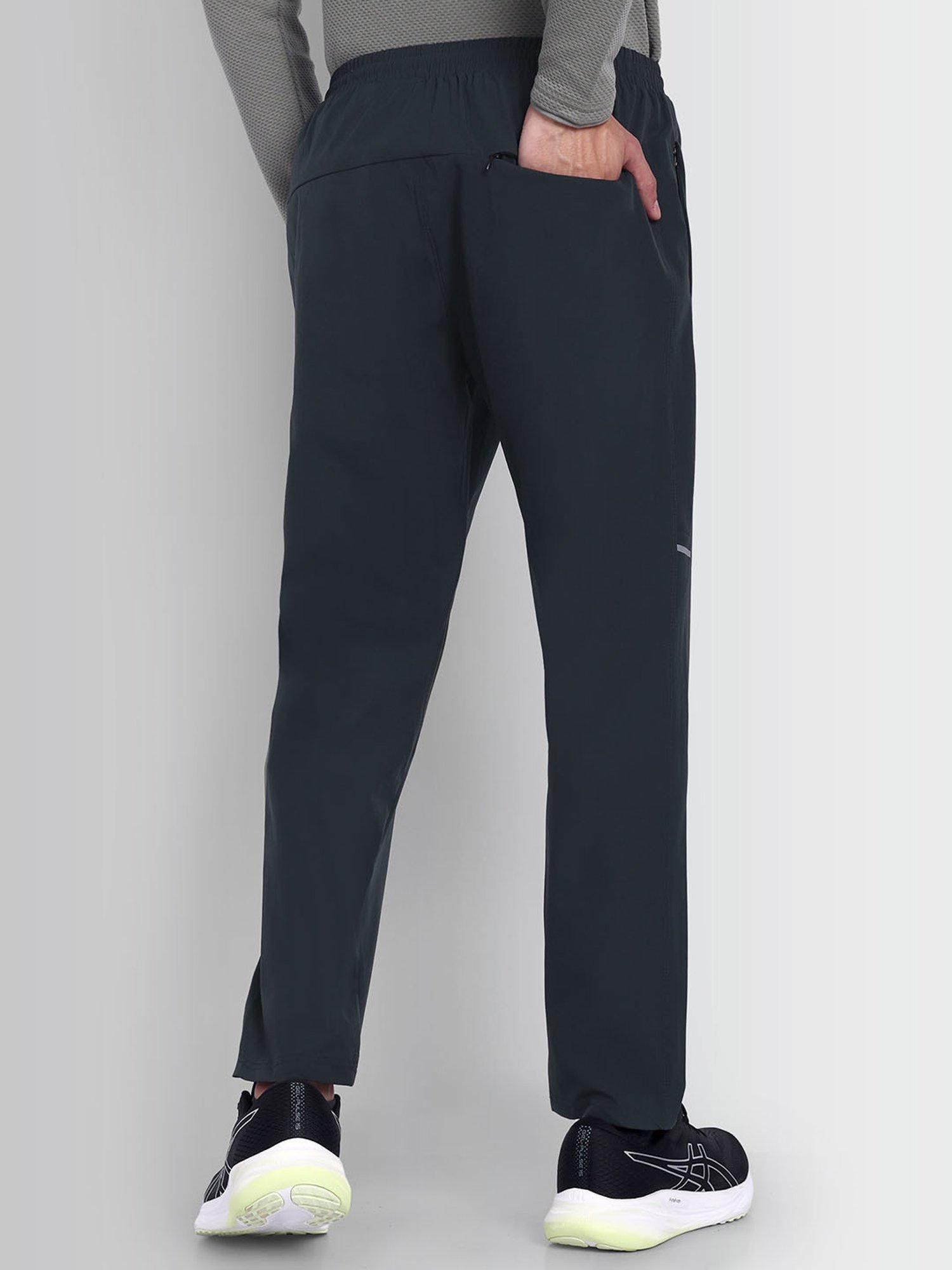 Buy Dcyphr Grey Mid Rise Trail Sprint Trackpants at Best Price