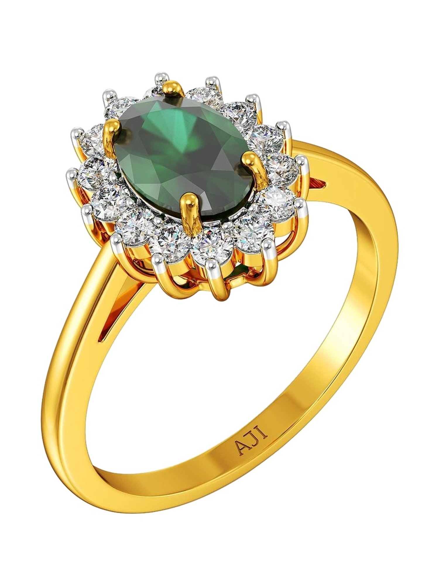 ROCA EYE Ring 14k Gold-Plated / 7 / Jade 新品】ROCA EYE Ring 14k