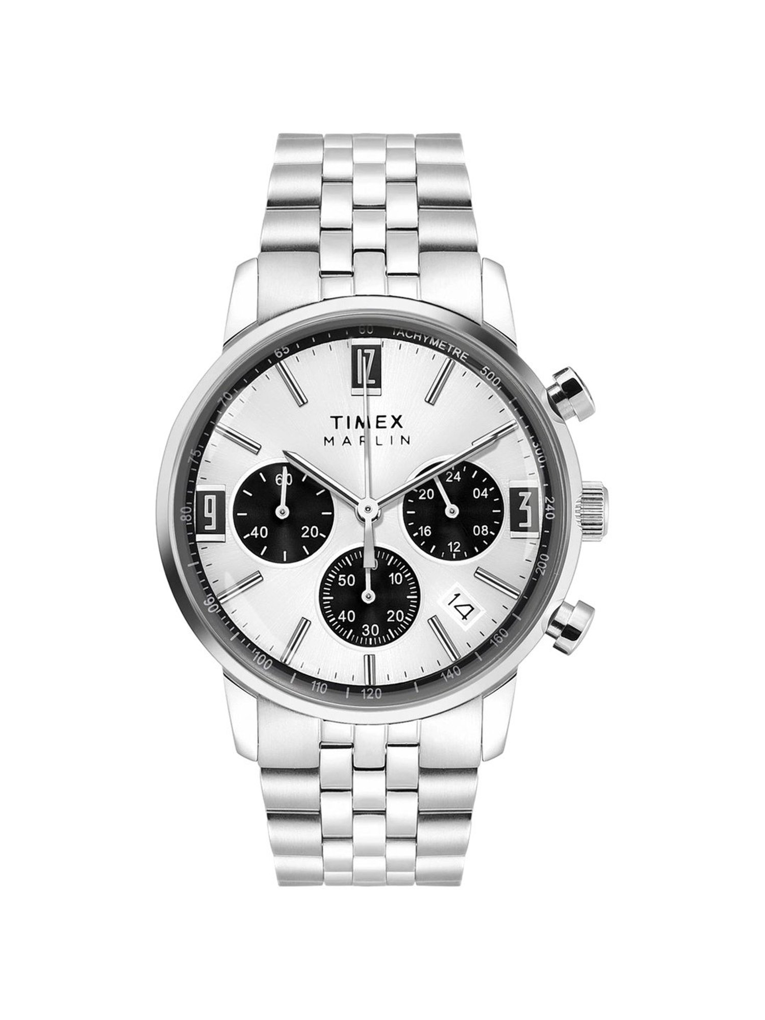 Buy TIMEX MARLIN Silver-Tone Round Dial Analog Mens Watch