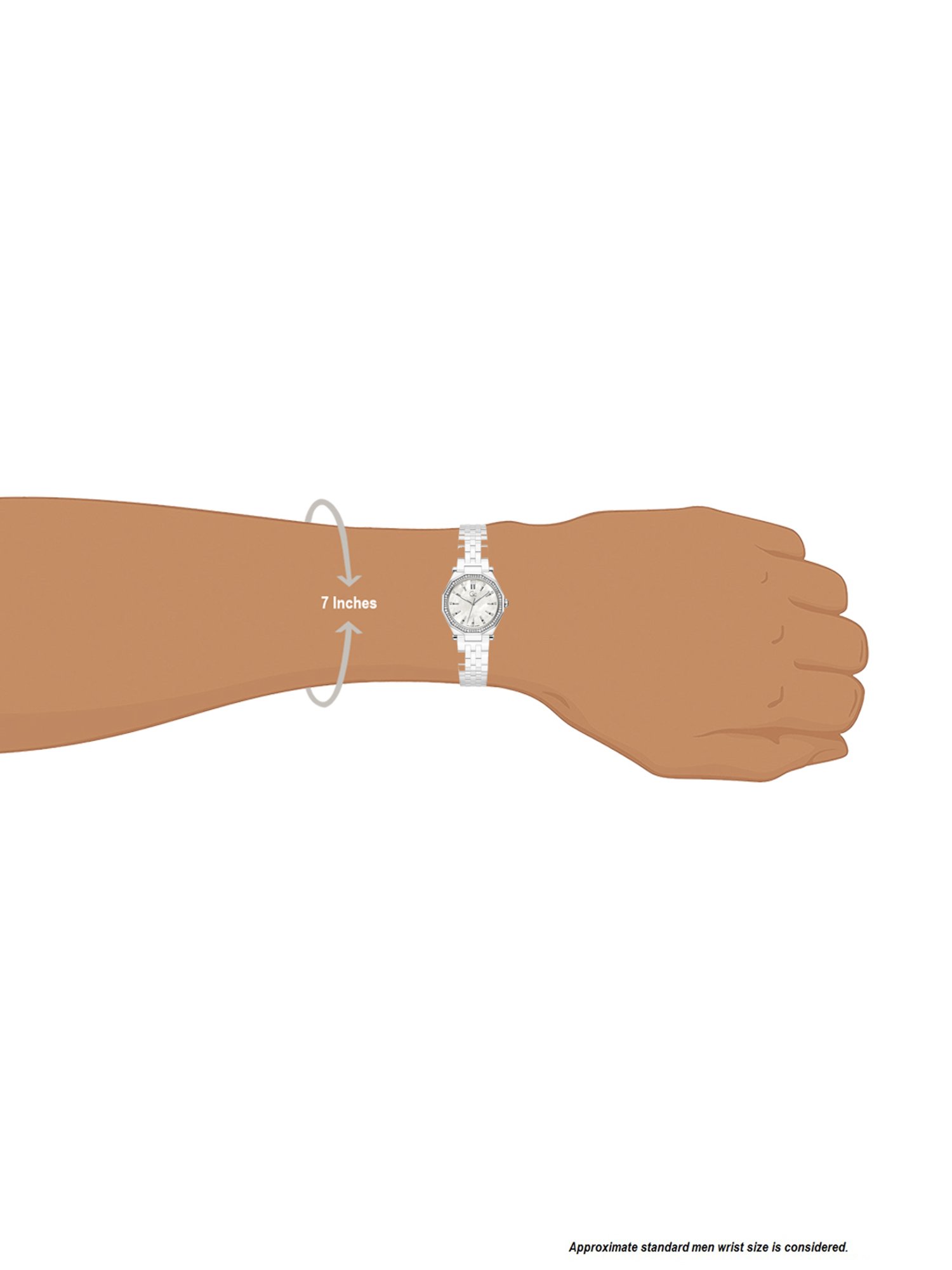 Buy GUESS COLLECTION Gleam White Round Dial Analog Womens Watch