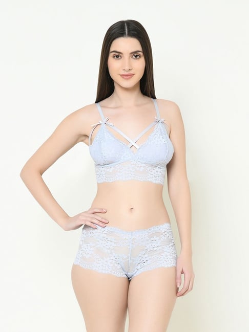 Da Intimo Grey Cage Lacy Lingerie Set-picture-18