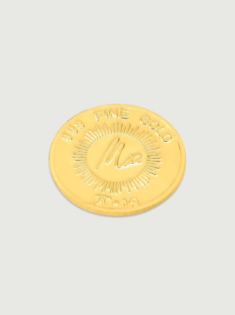 Buy Mia by Tanishq Lotus 24k (999) 1gm Gold Coin Online At Best