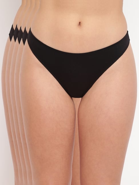 basiics by la intimo Spank Me Thong (Pack of 5)-picture-16