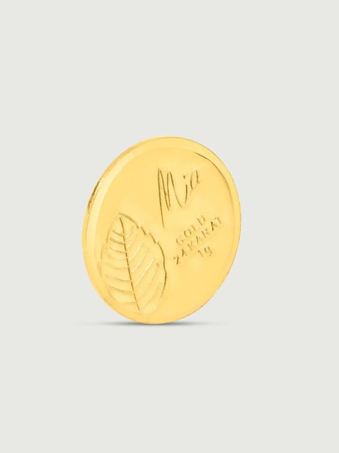 Buy Mia by Tanishq Tulsi Leaf 24k (999) 1gm Gold Coin Online At