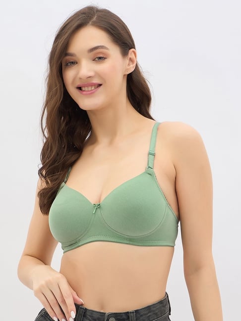 Buy Clovia Green Padded Bra for Women Online Tata CLiQ