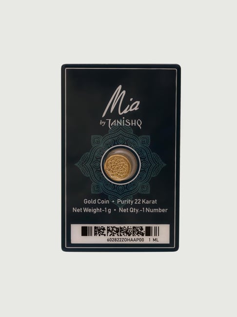 Buy Mia by Tanishq Lotus 22k (916) 1gm Gold Coin Online At Best