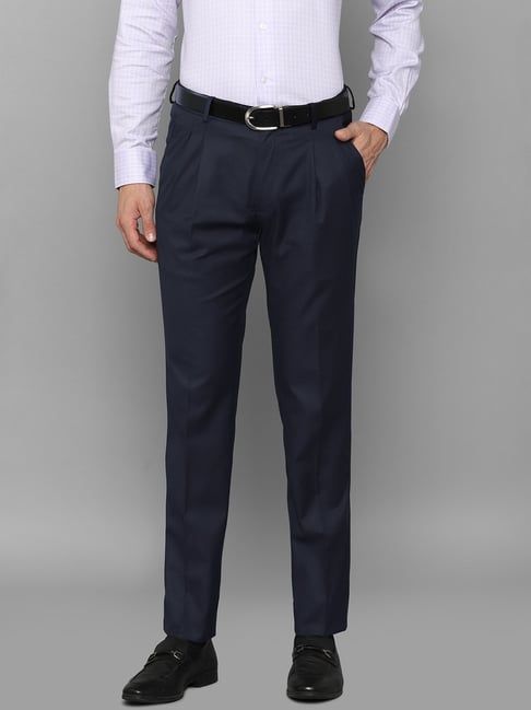 Louis Philippe Black Regular Fit Trousers-picture-37