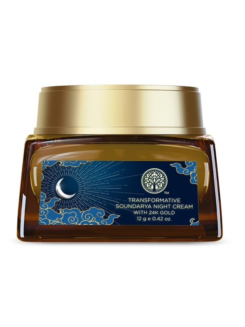Forest Essentials Transformative Soundarya Night Cream with 24K Gold Anti Aging Cream - 12 gm