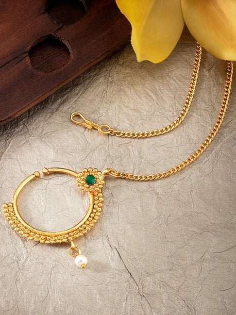 Nathiya Design With Bridal Gold Nath Price Bridal Nose Nath Gold