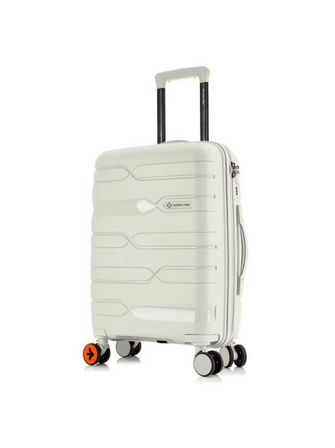 Buy Nasher Miles Paris Check-In Luggage White 24 inch Trolley Bag