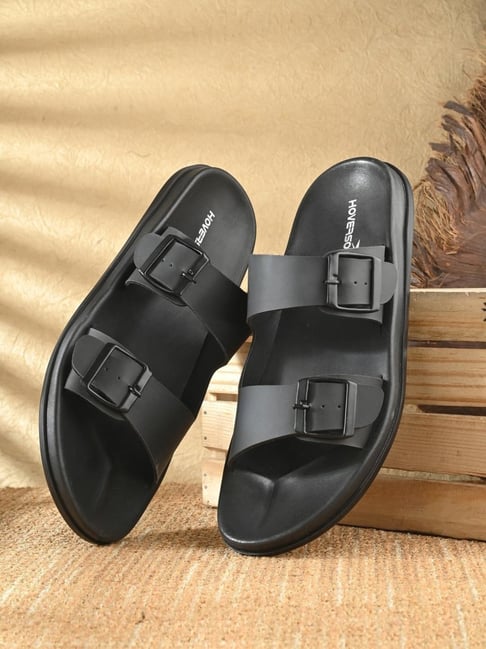 Buy Hoversole Men's Black Casual Sandals for Men at Best Price