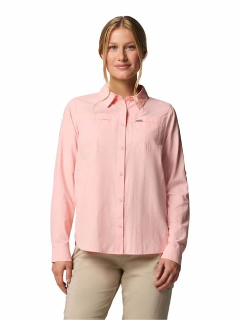Columbia Womens Pink Omni-Shade Silver Ridge 3.0 Shirt-picture-43