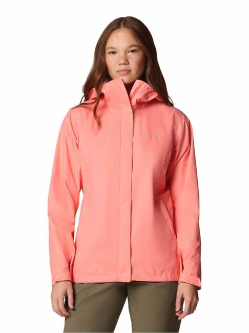 Columbia Womens Pink Omni-Tech Arcadia II Rain Jacket